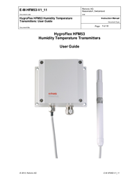 Thumbnail of document Manual - HFM53 Meteorological Transmitter